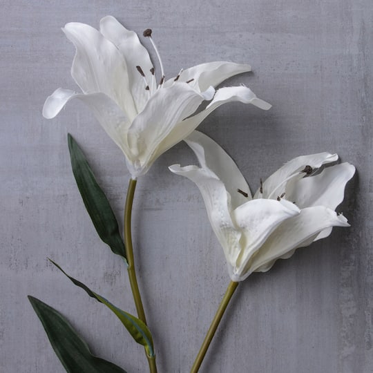 12 Pack: White Lily Stem by Ashland®